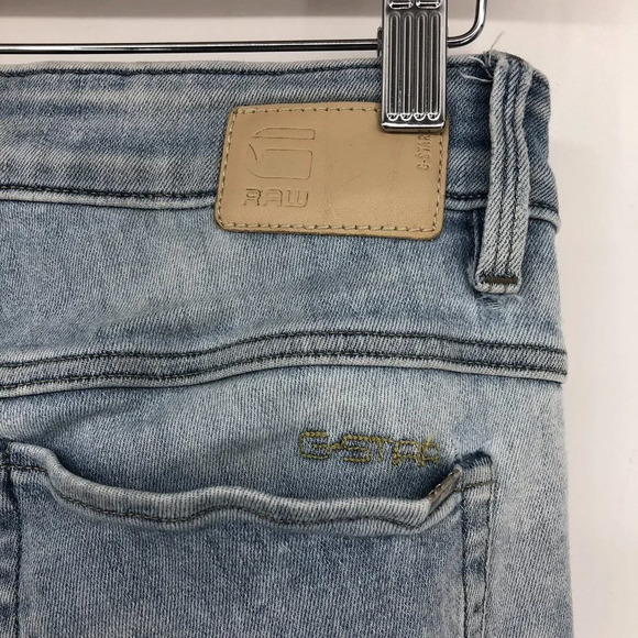 G-Star Raw  3301 High Skinny Jeans in Light Wash aged indigo size 27 waist 32L - Picture 10 of 16